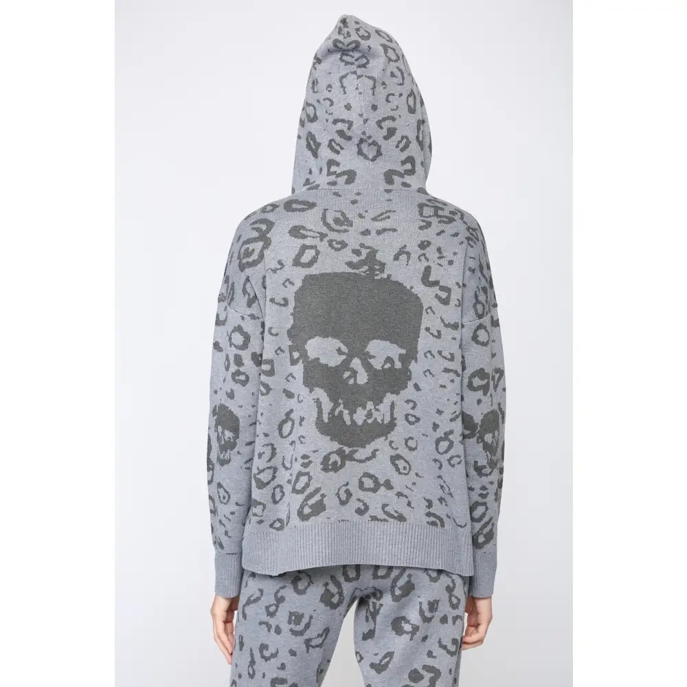 NWT Lightweight skull hooded sweater Small Medium